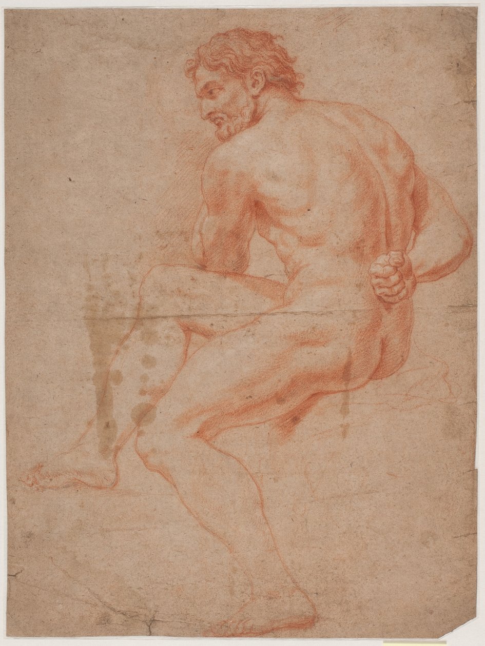 Mandlig modelstudie af Hendrik Krock