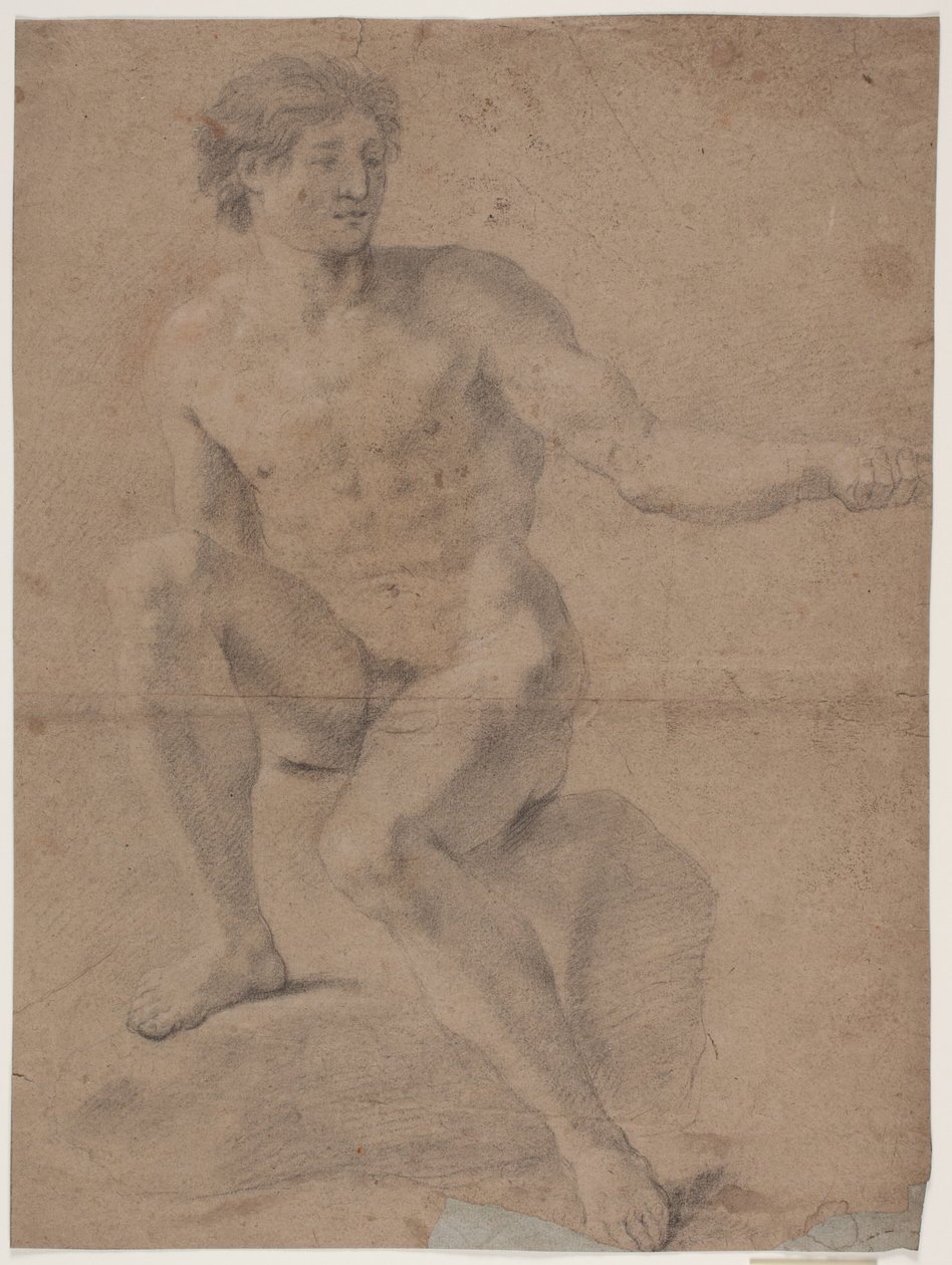 Mandlig modelstudie af Hendrik Krock