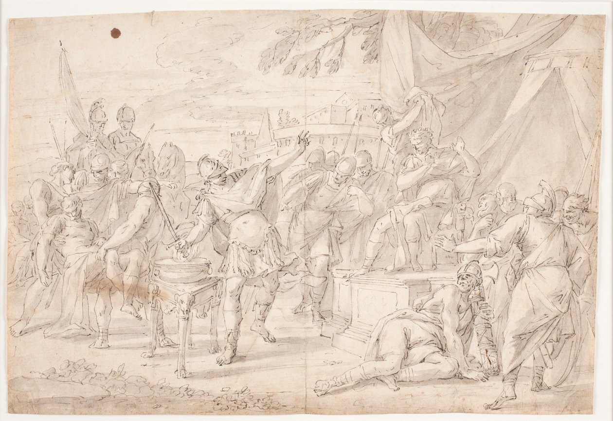 Mucius Scaevola af Hendrik Krock