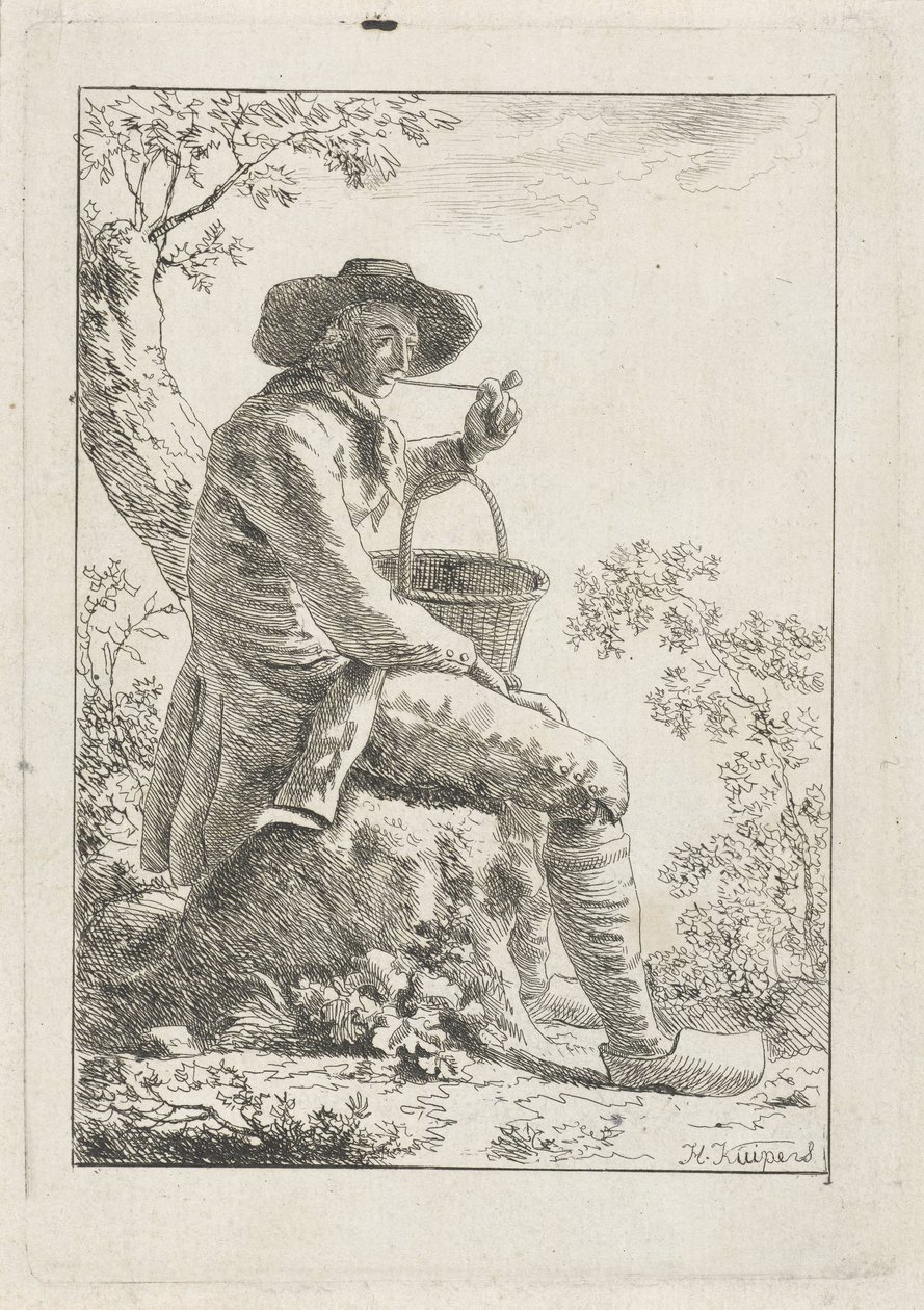Rygende landmand af Hendrik Kuipers