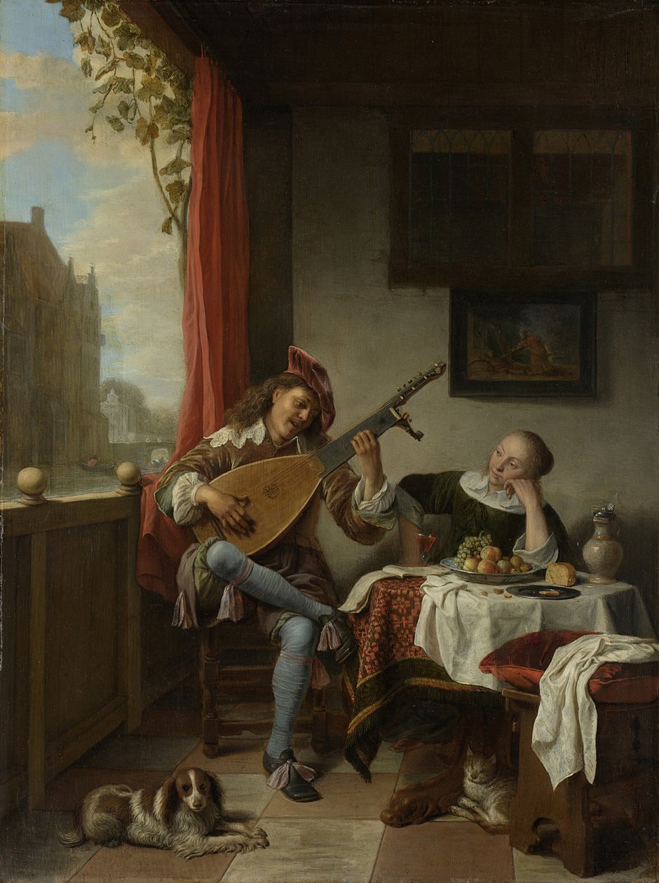 Lutespilleren, 1661 af Hendrik Maertensz Sorgh