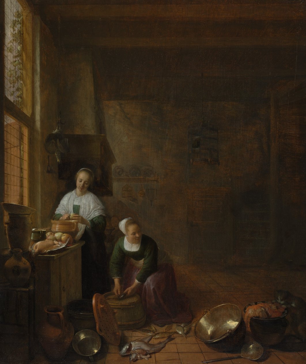 Et køkken, ca. 1643. af Hendrik Martensz. Sorgh