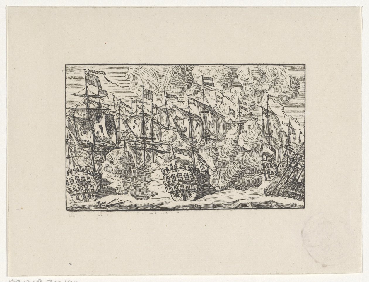 Slaget ved Doggerbanken den 5. august 1781 af Hendrik Numan
