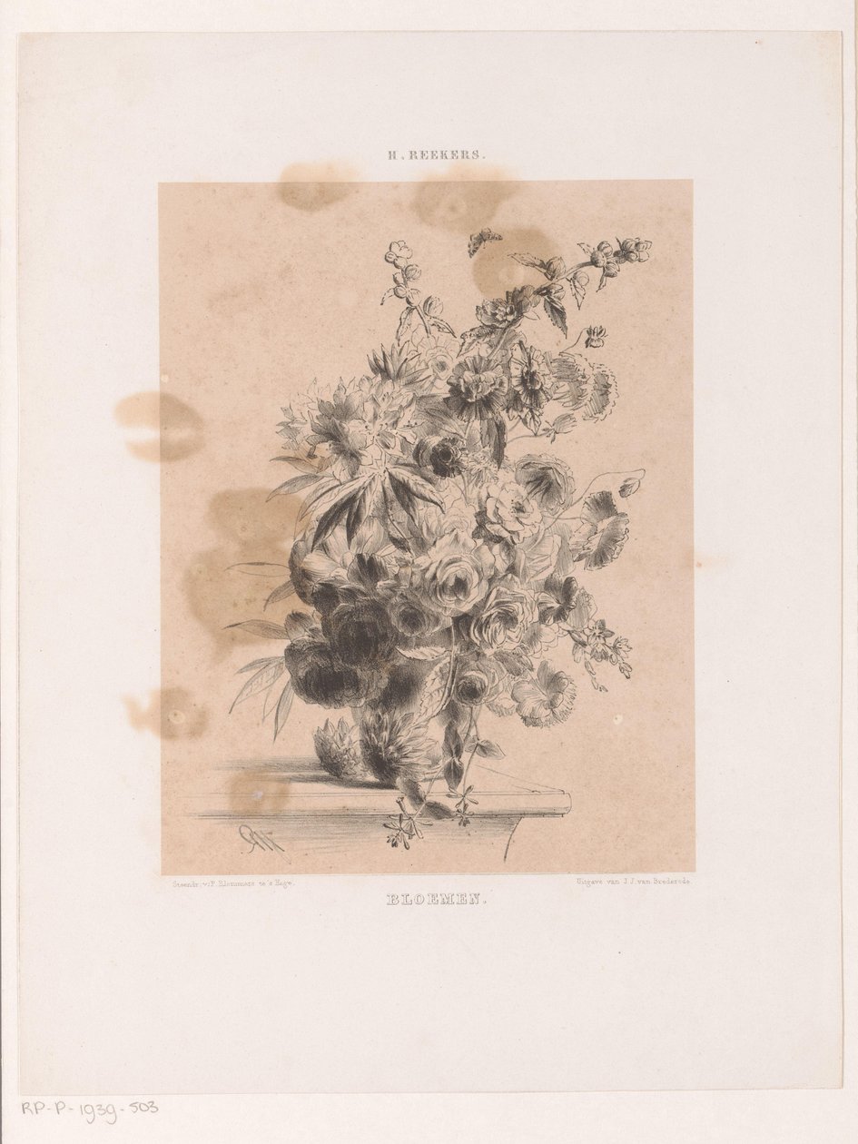 blomsterarrangement af Hendrik Reekers