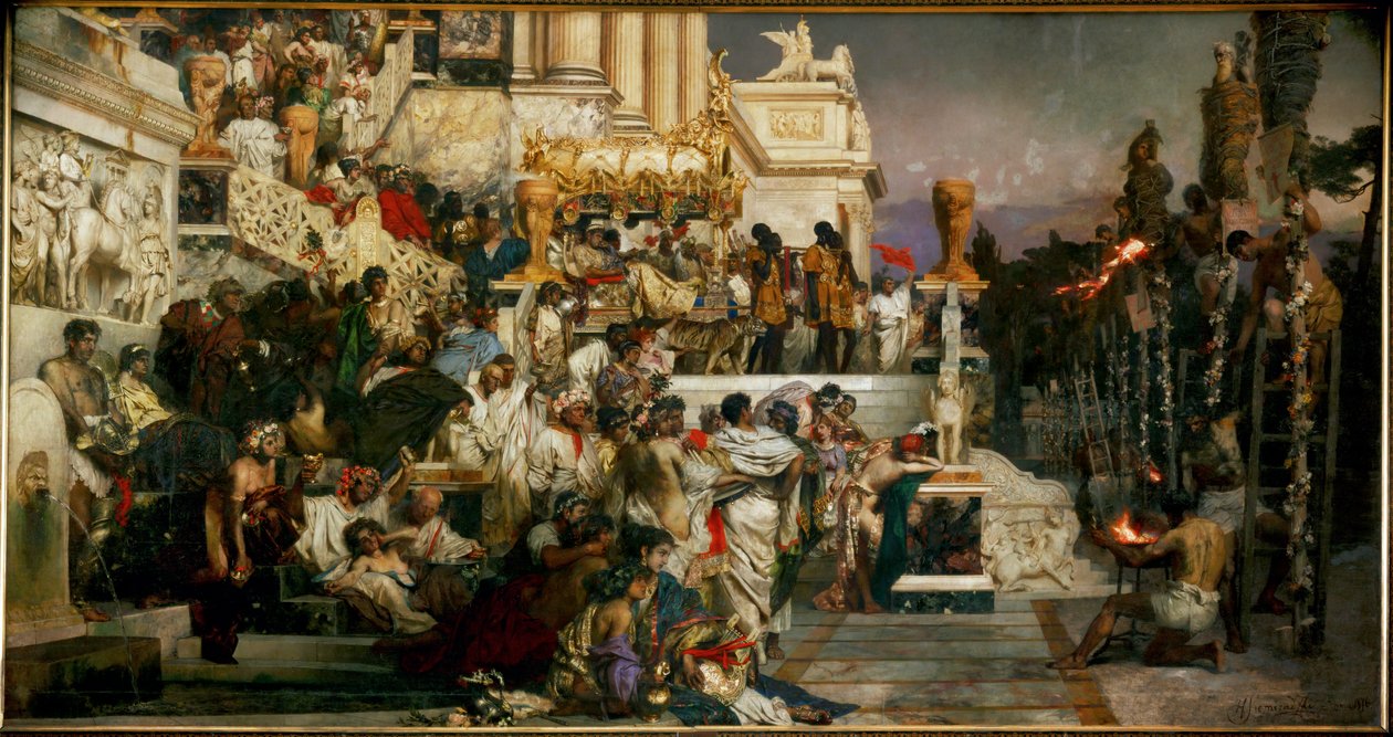 Neros fakler af Hendrik Siemiradzki