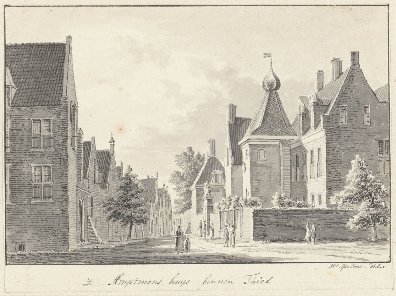 Ambtmanshuset i Tiel af Hendrik Spilman