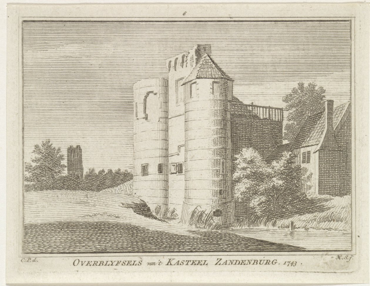 Ruin af Zandenburg Slot, Veere Rester af 