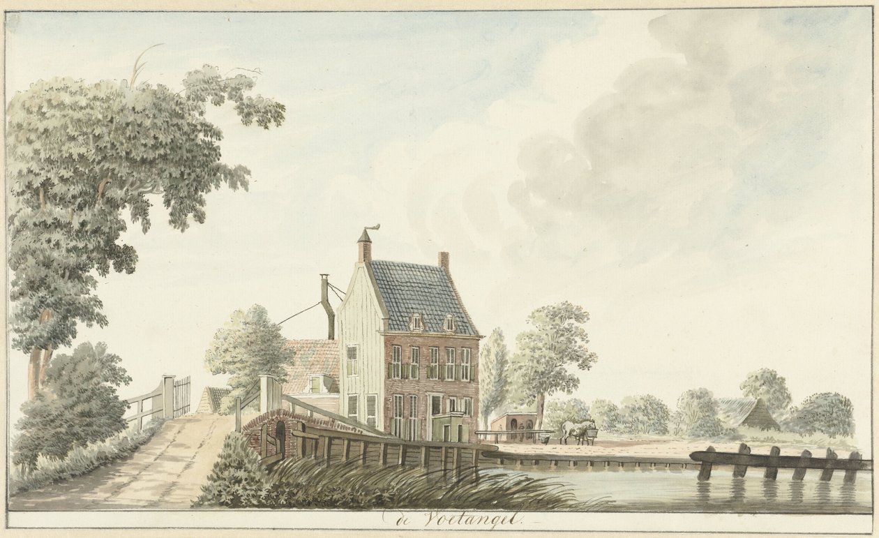 Herberg de Voetangel ved Utrecht-kanalen af Hendrik Tavenier