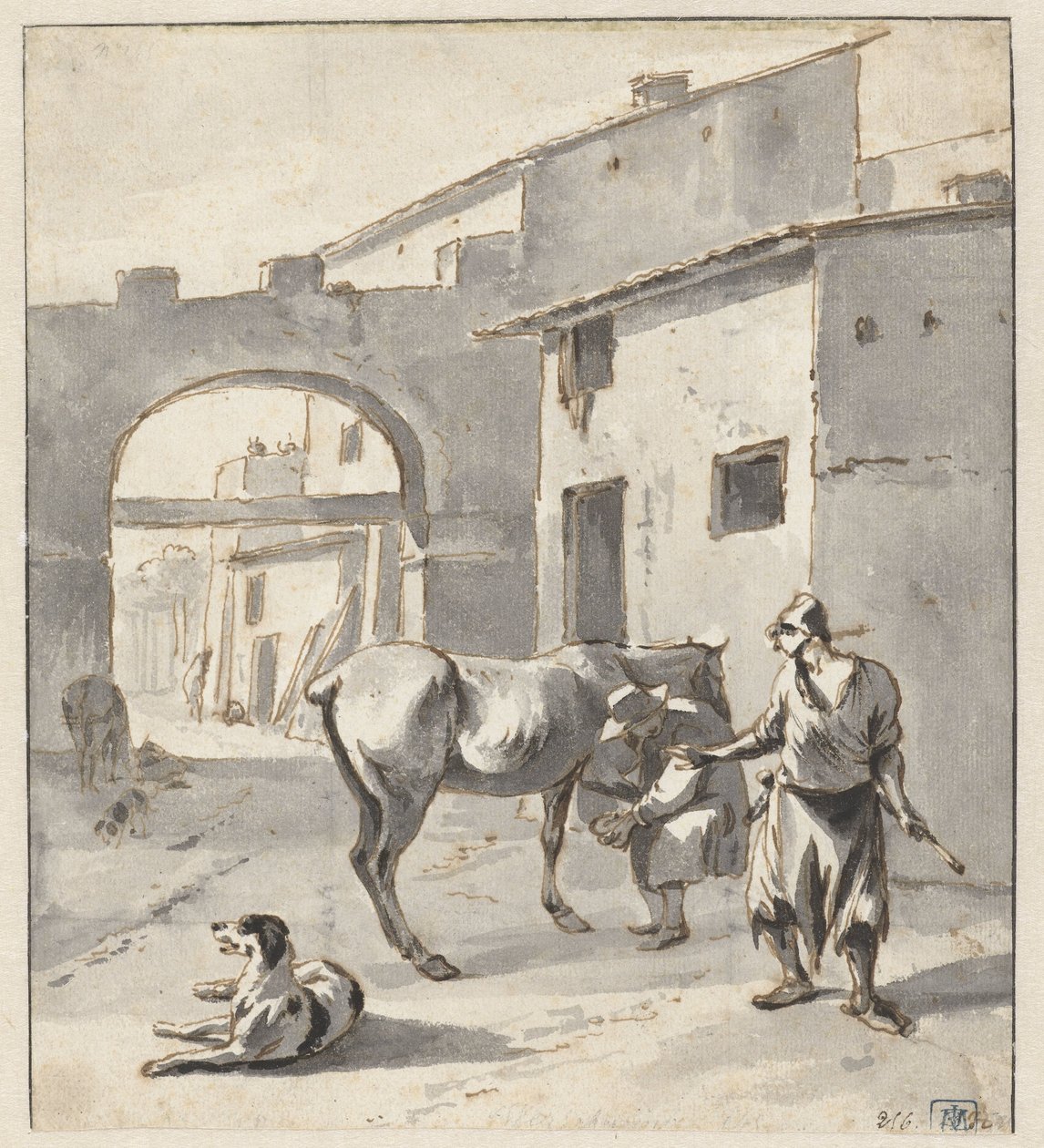 Beslagsmed i en italiensk by af Hendrik Verschuring