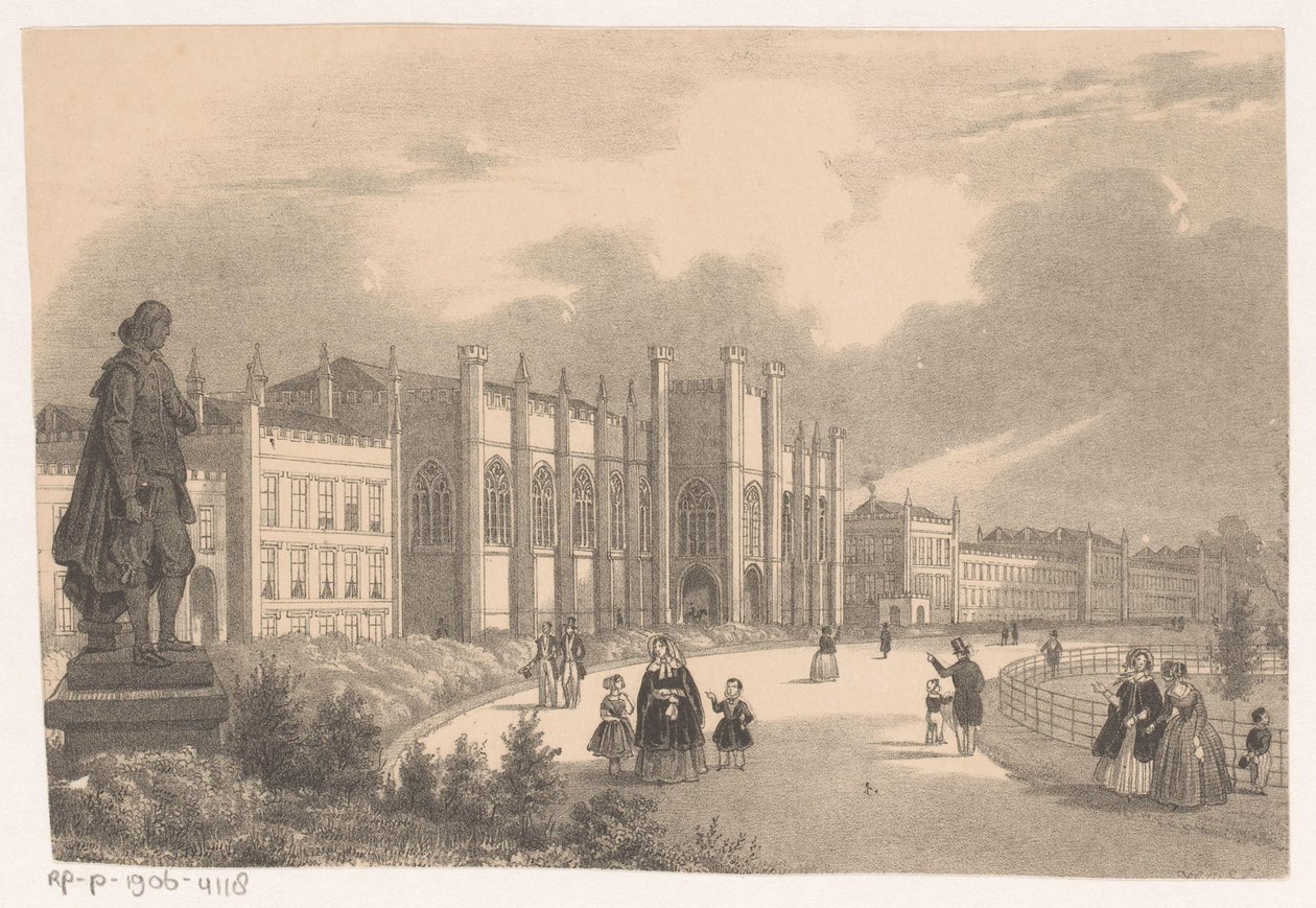 Udsigt over Willemshof i Willemspark omkring 1849 af Hendrik Wilhelmus Last