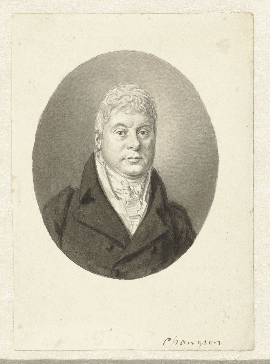 Portret van F.D. Changuion af Hendrik Willem Caspari