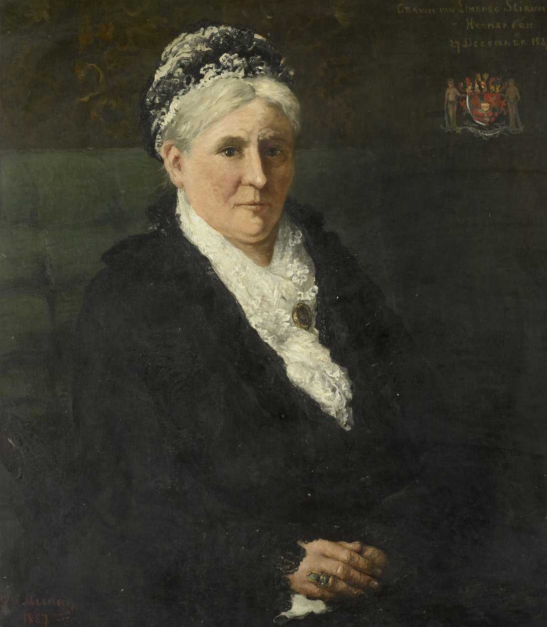 Maria Hermina Heemskerk (1827-1908). Hustru til Menno David Graaf van Limburg Stirum af Hendrik Willem Mesdag