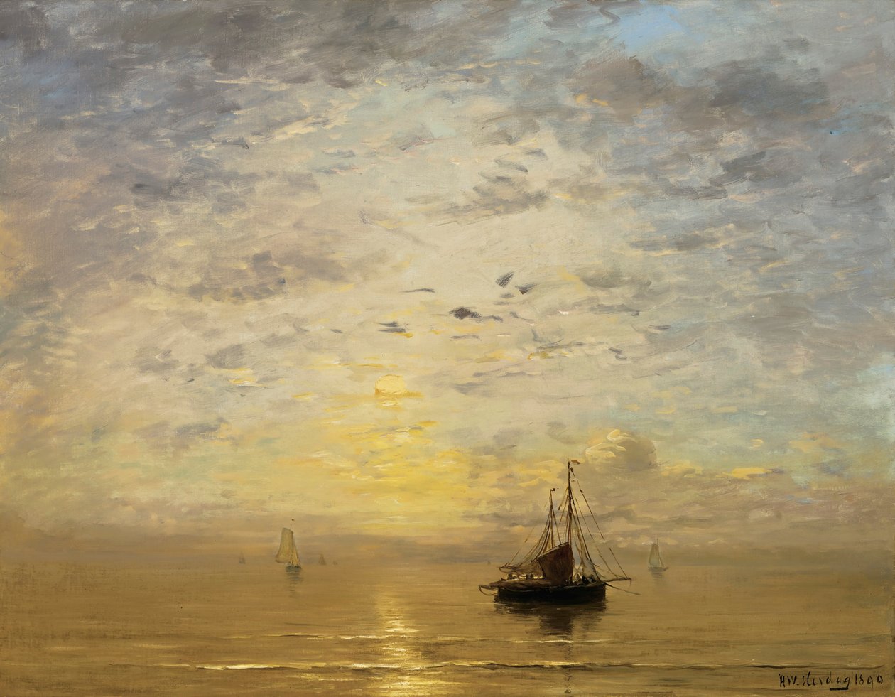 Marine af Hendrik Willem Mesdag
