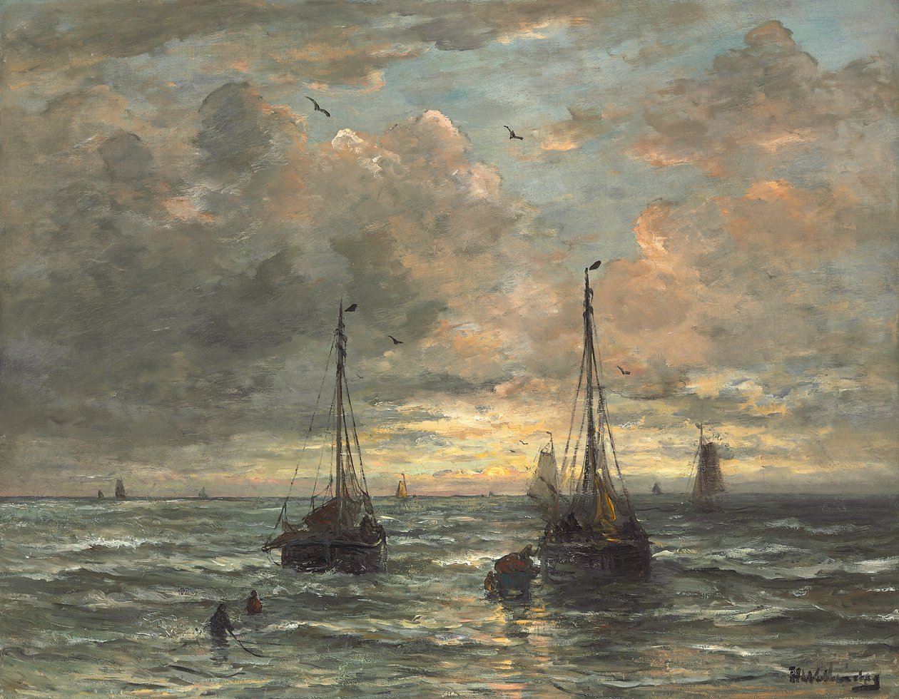 Fiskerflådens tilbagevenden af Hendrik Willem Mesdag