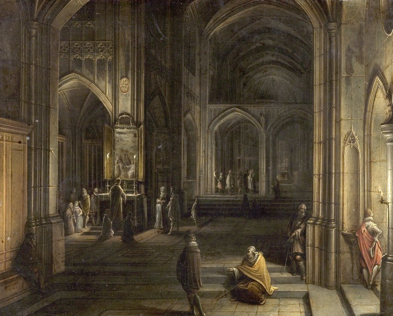 Kirkens indre, 1620 af Hendrik the Younger Steenwyck
