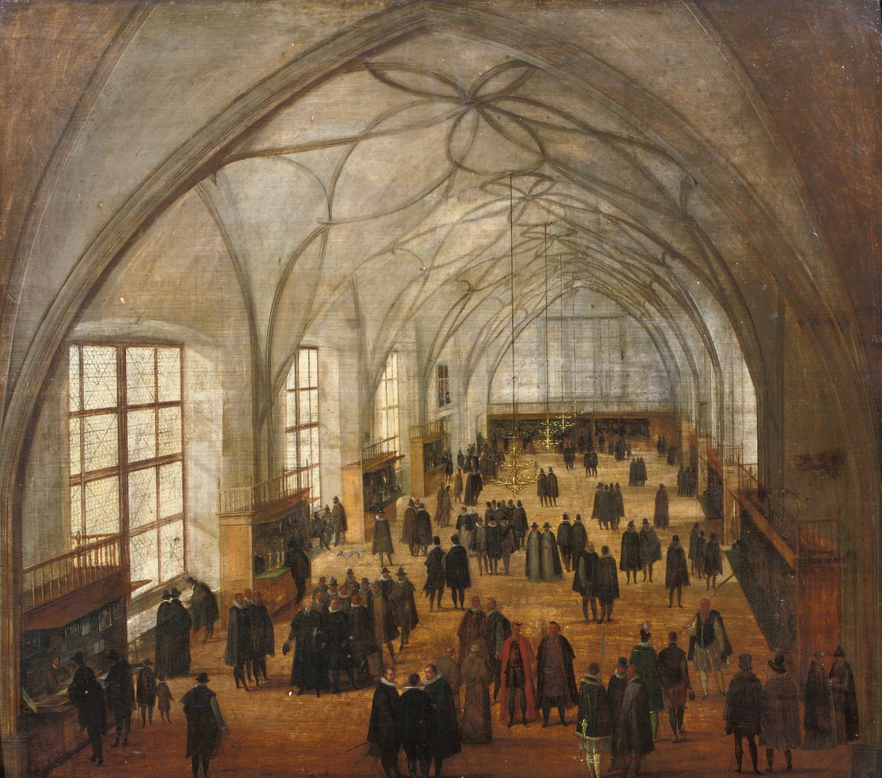Vladislavsalen på slottet i Prag af Hendrik the Younger Steenwyck