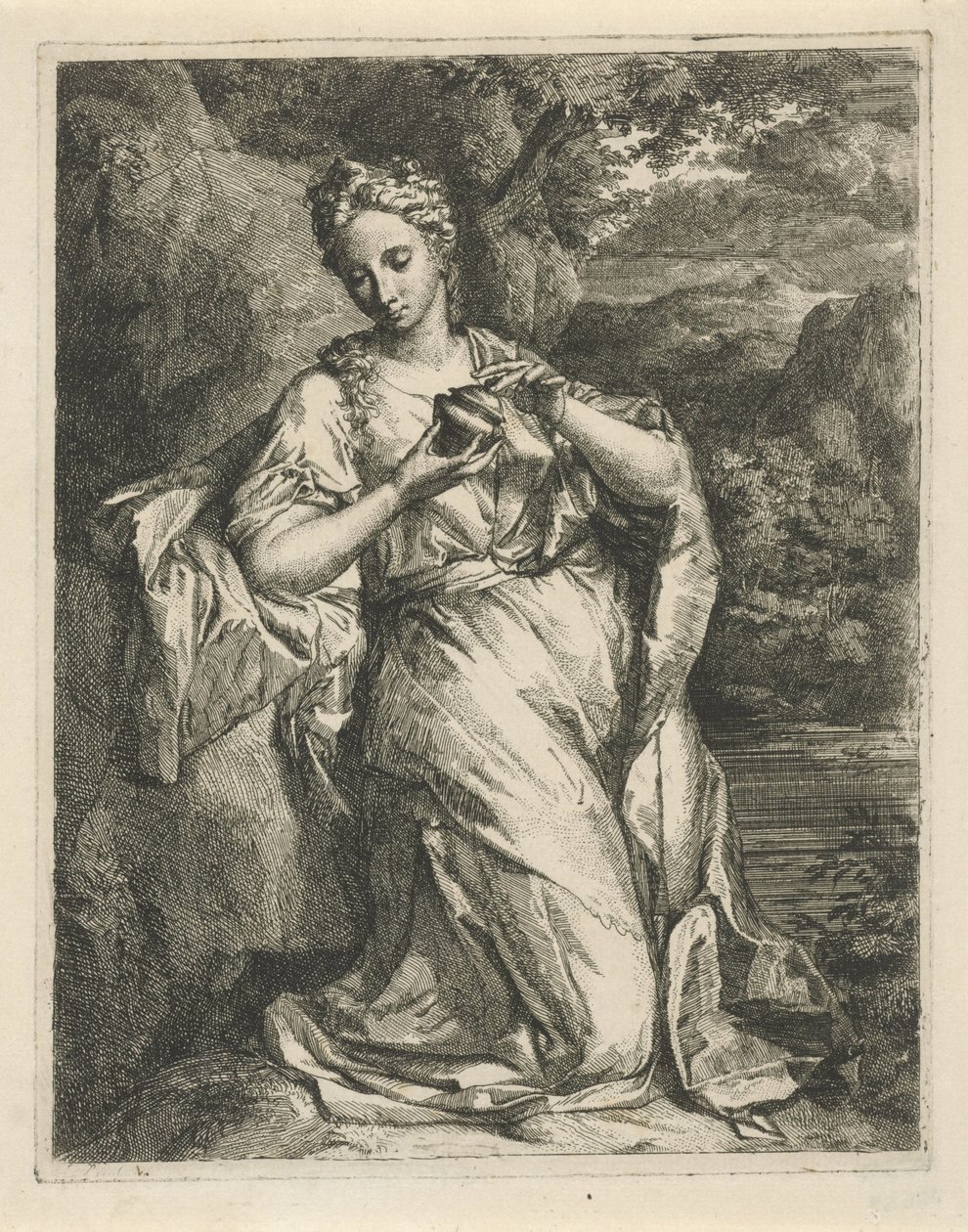 Kvinde med parfumevase af Hendrik van Limborch