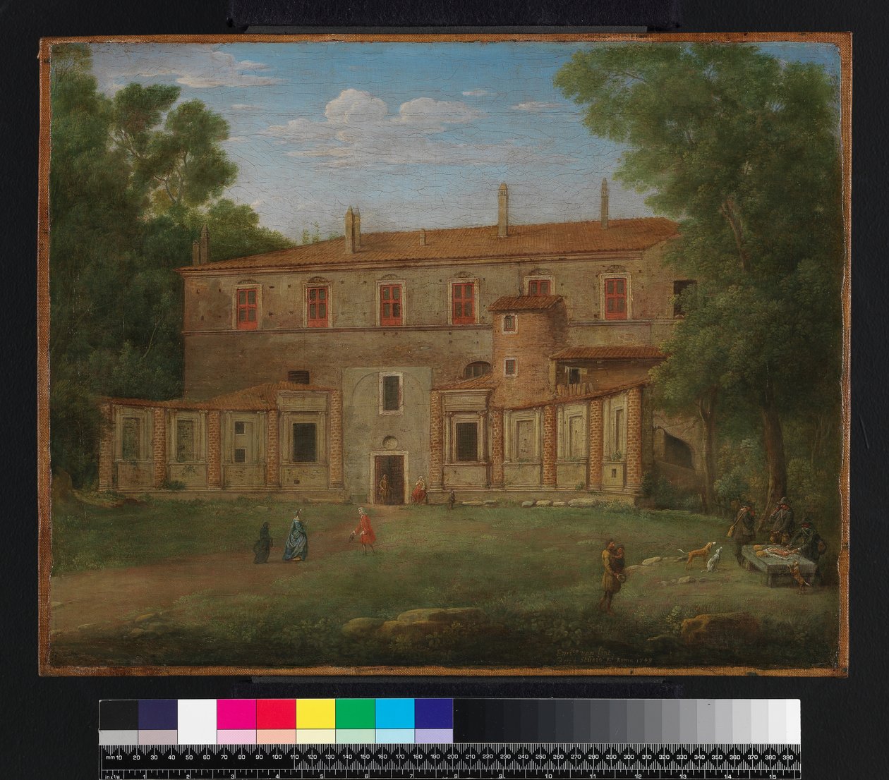 Villa Madama, Rom, 1748 af Hendrik van Lint