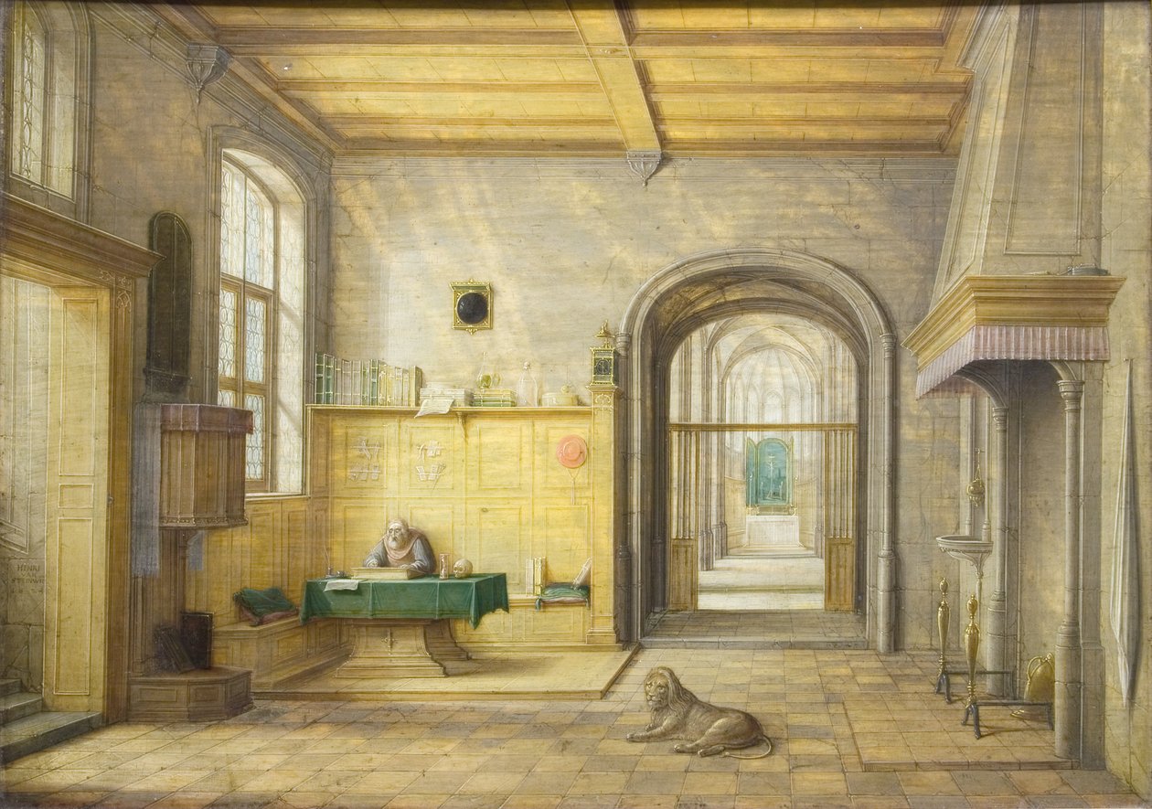 Sankt Jerome i hans studie, 1624 af Hendrik van Steenwyck