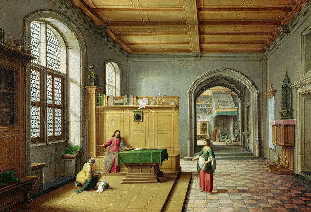 Kristus i Marthas og Marias hus af Hendrik van Steenwyk