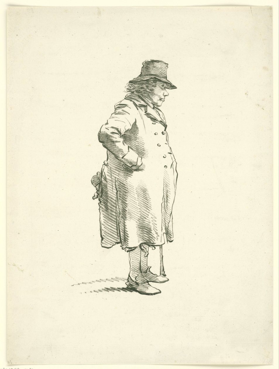Portræt af tiggeren Hendrik Delbroeck af Hendrik van der Burgh