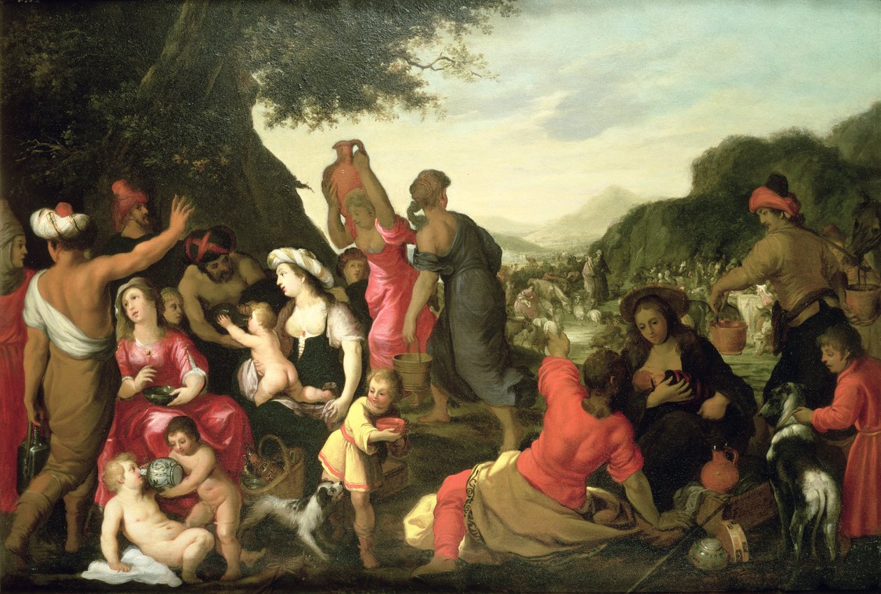 Israelitterne i ørkenen af Hendrik van the Elder Balen