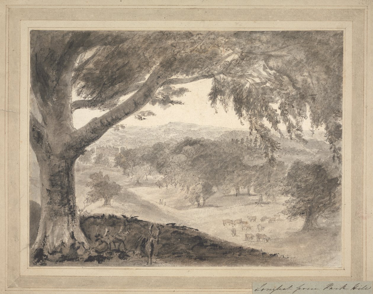 Longleat fra Park Hill af Heneage Finch fourth Earl of Aylesford