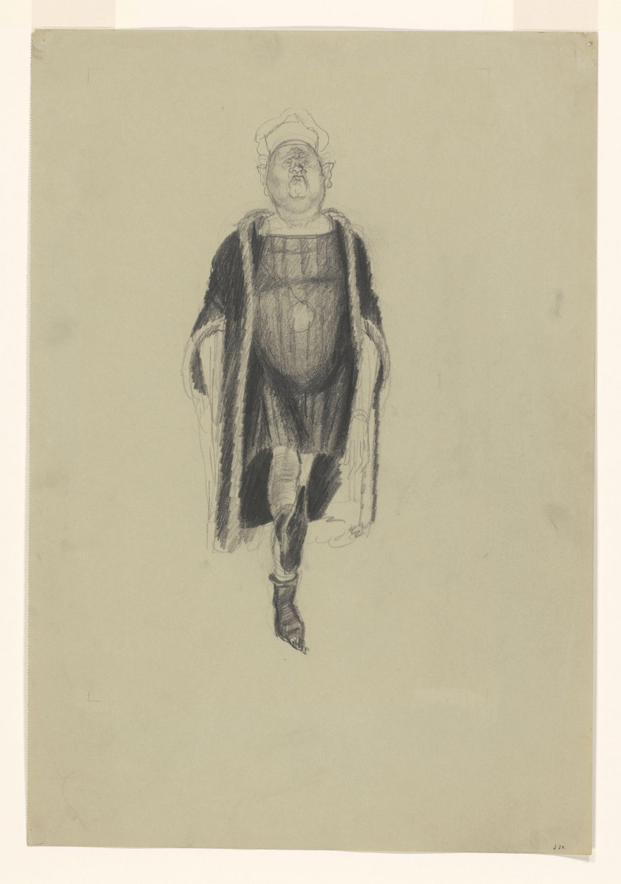 Figur med næsen i vejret af Henk Henriët