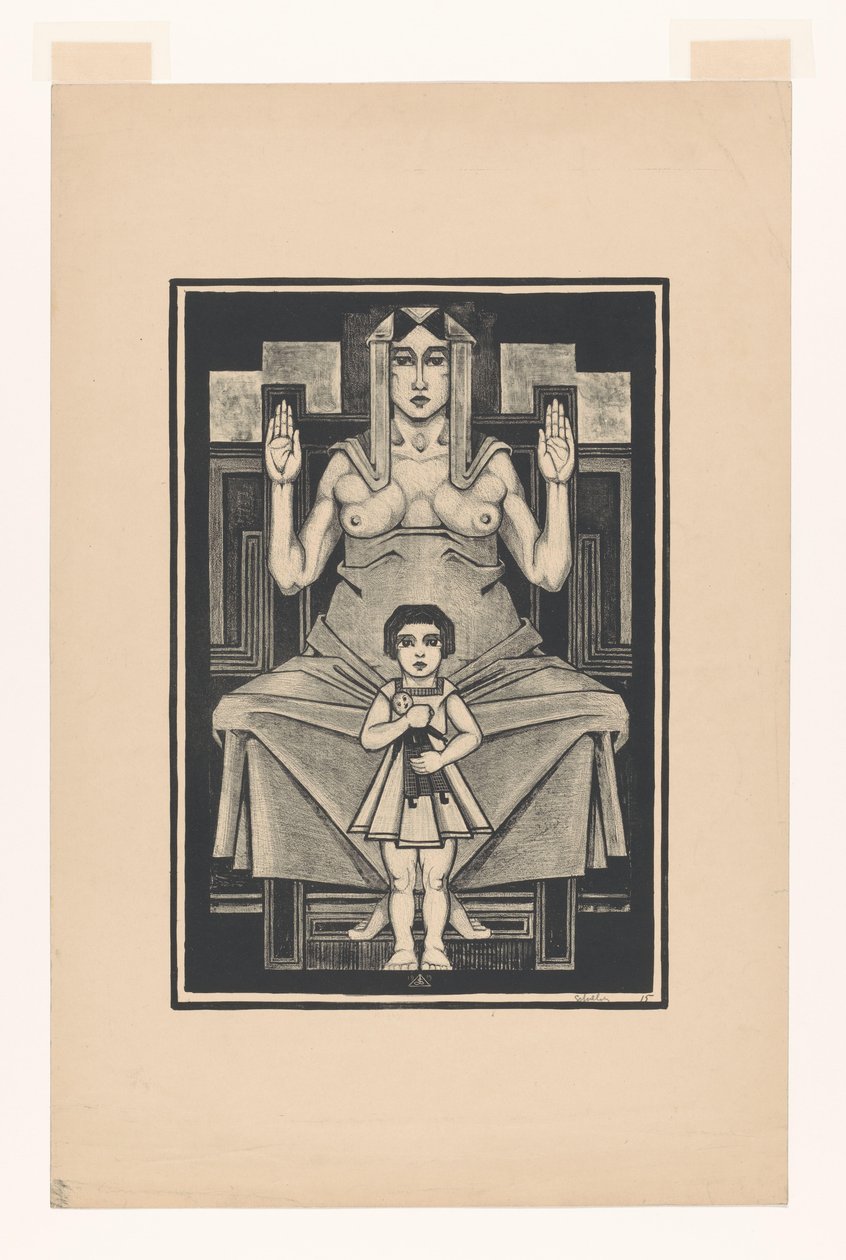 Symbolsk repræsentation: moderskab af Henk Schilling (signed by artist)