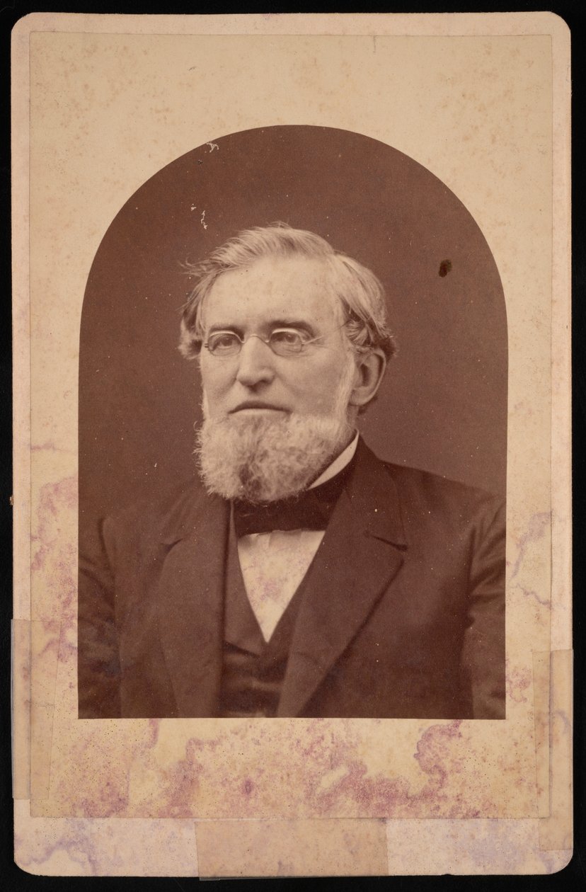 Portræt af Joseph Cummings 1817-1890, før 1890. af Hennigar and Gittings