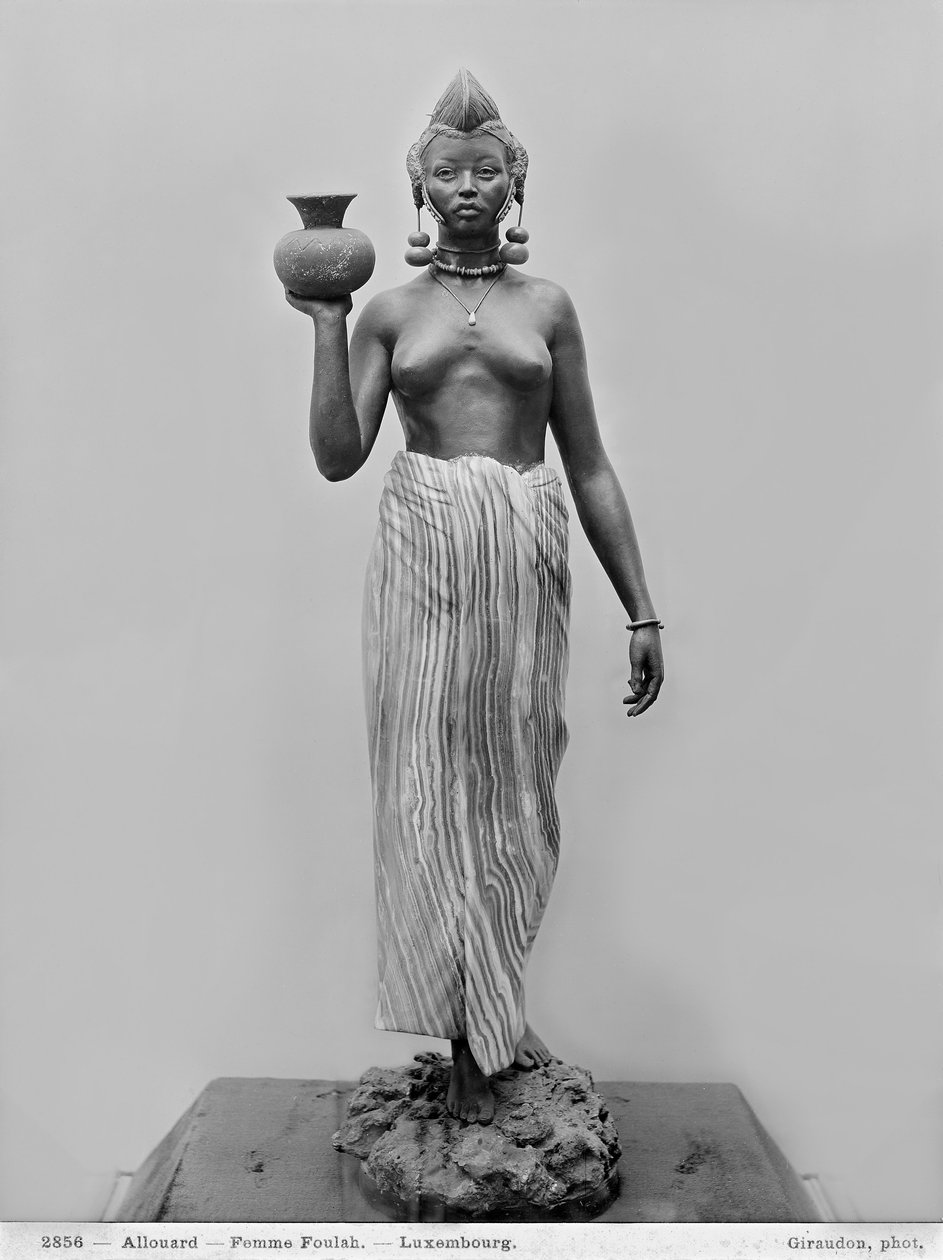 Foulah kvinde, 1904 (marmor, bronze og onyx) af Henri Allouard