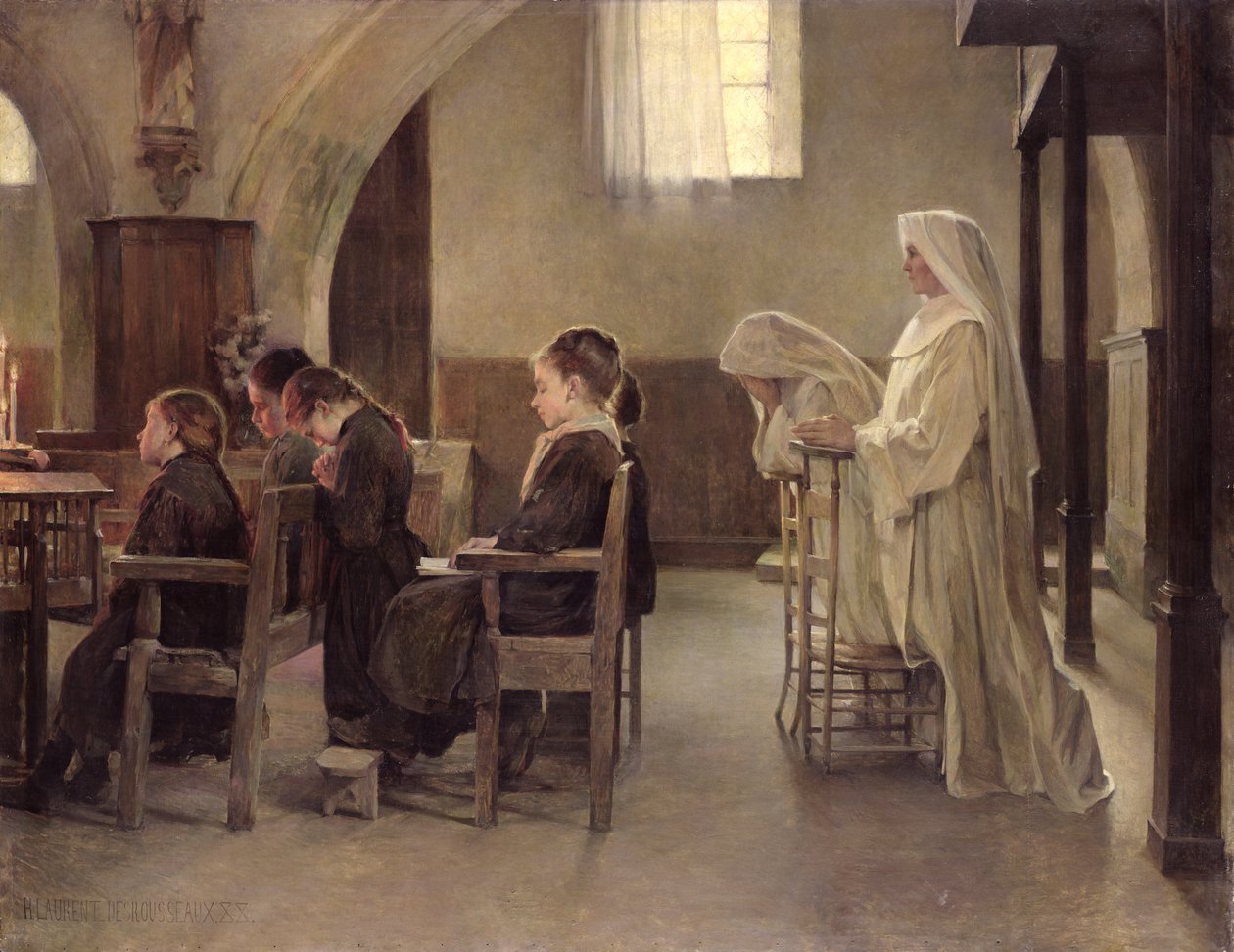 Aftenen for den første nadver, før 1890 af Henri Alphonse Louis Laurent Desrousseaux