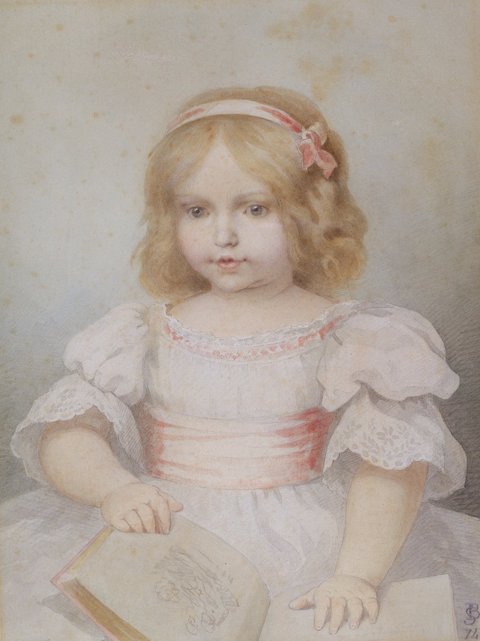 Colette, 18 måneder gammel, 1875 af Henri Baron