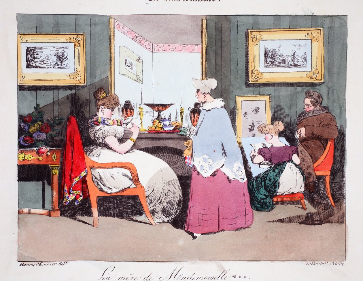 Mademoiselles mor, illustration fra 