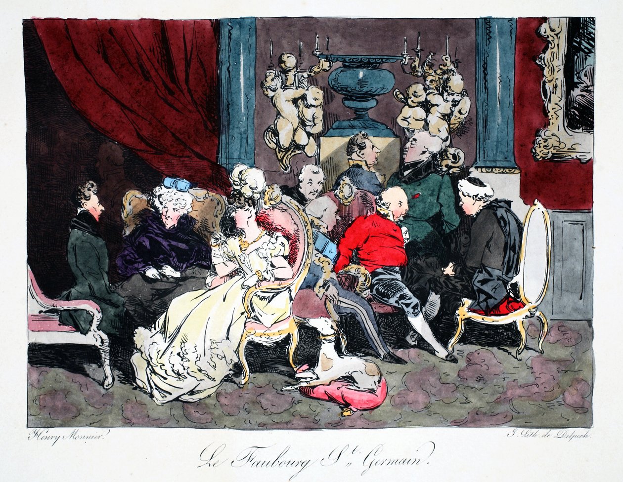 Le Faubourg St. Germain, illustration fra 