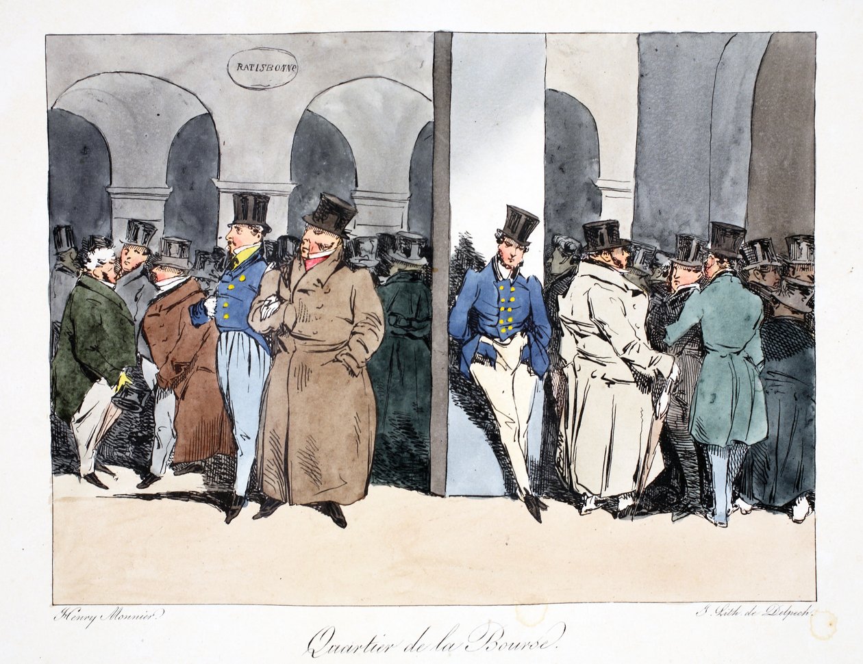 Quartier de la Bourse, illustration fra 