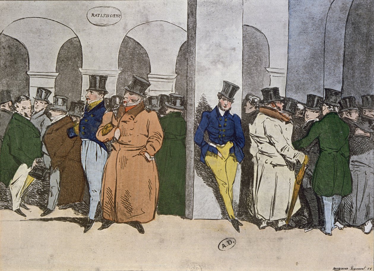 Børsen, indgraveret af Rougeron-Vignerot, 1856 af Henri Bonaventure Monnier