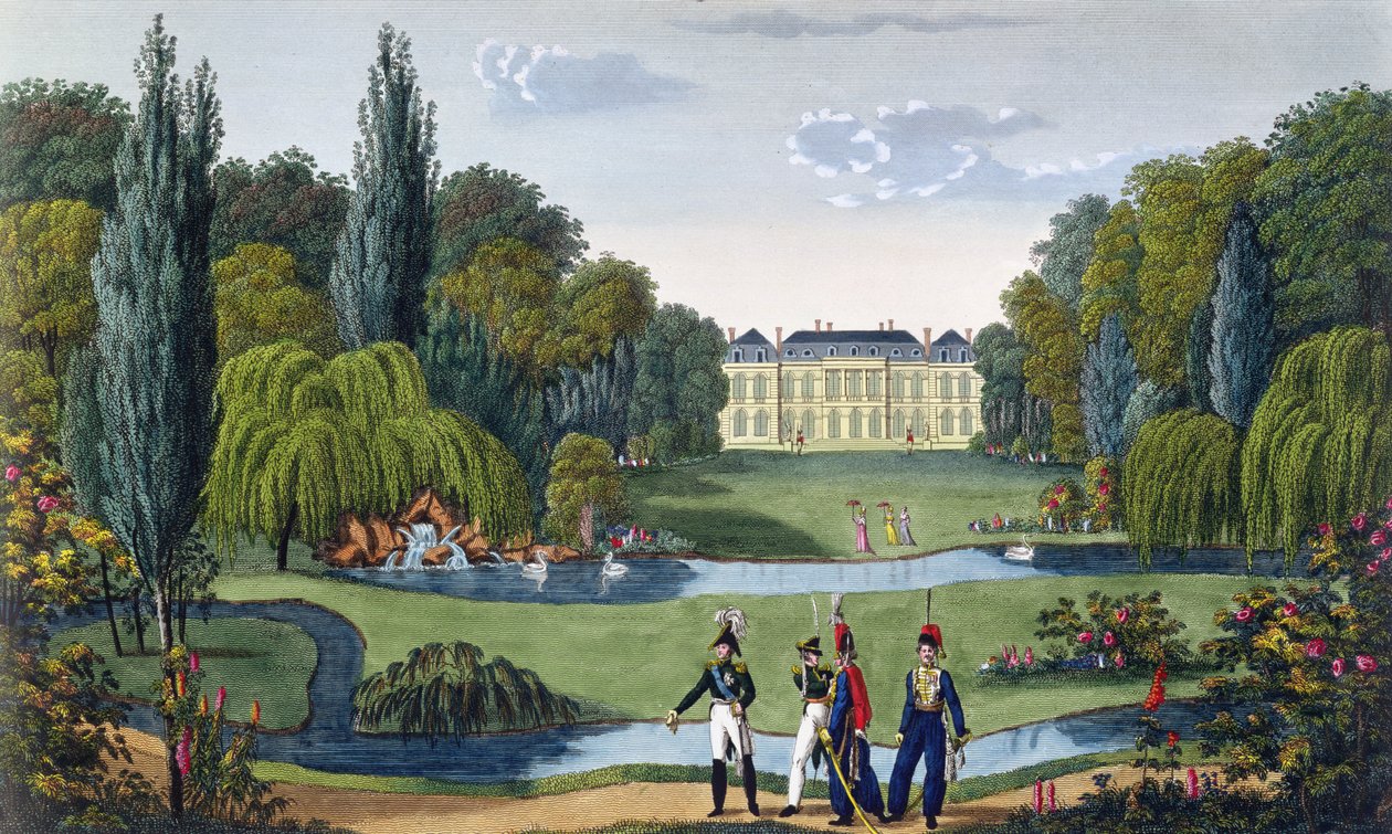 The Elysee Bourbon, ca. 1815-20 (farvegravering) af Henri Courvoisier Voisin