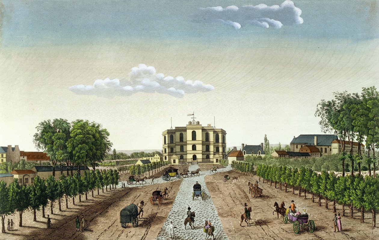 The Royal Observatory, ca. 1815-20 (farvegravering) af Henri Courvoisier Voisin