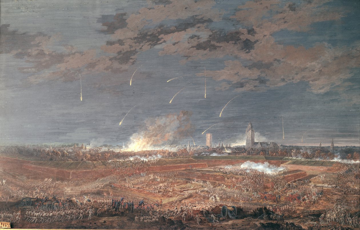 Angreb på Berg-Op-Zoom, kl. 04.00 16. september 1746, 1786 af Henri Desire van Blarenberghe
