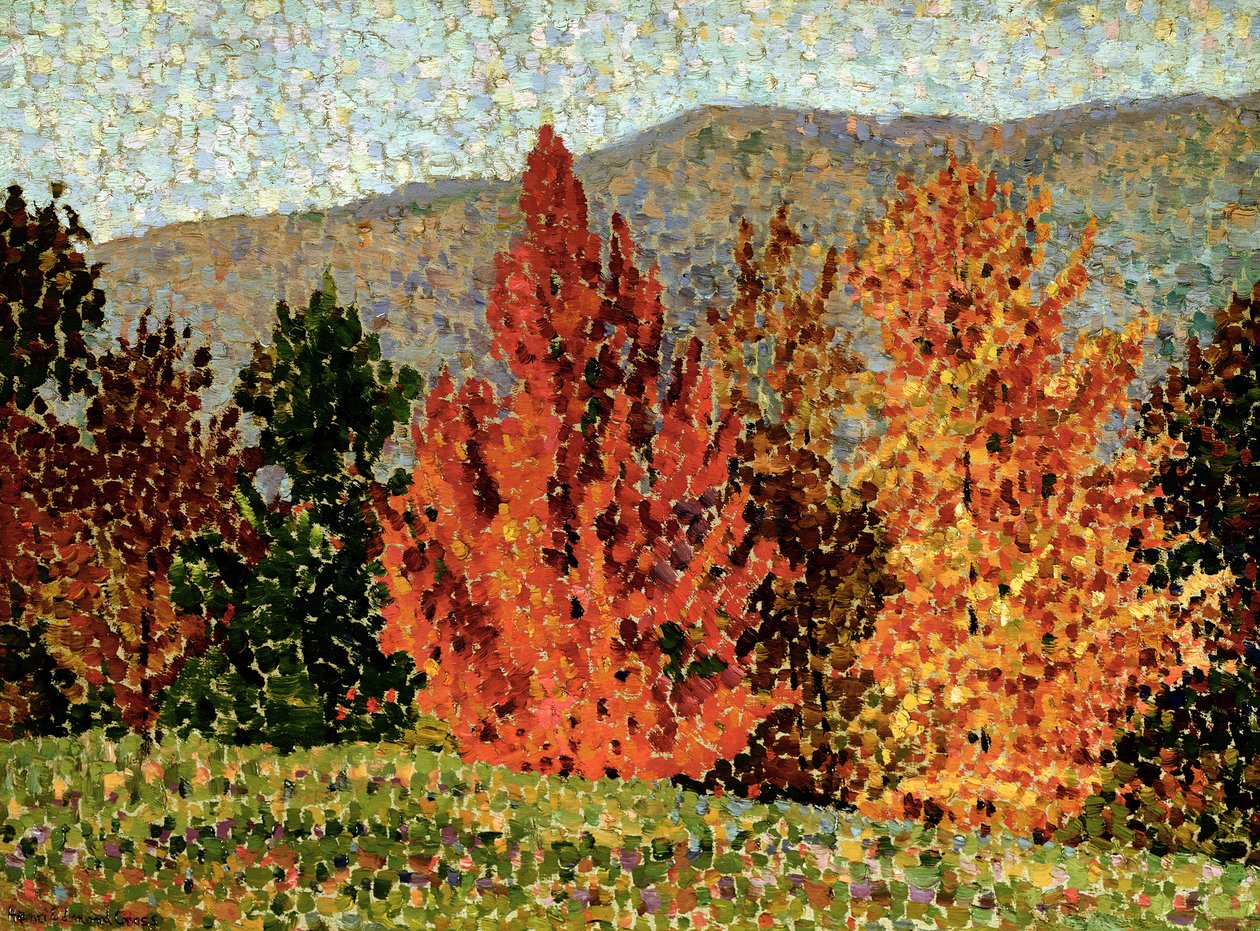 Efterårslandskab, c.1903 af Henri Edmond Cross