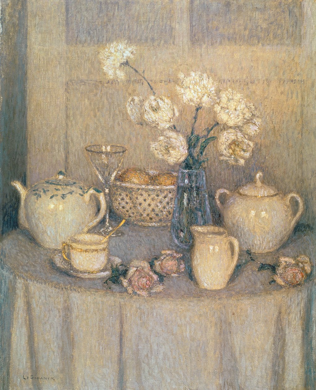 Det Hvide Bord af Henri Eugene Augustin Le Sidaner