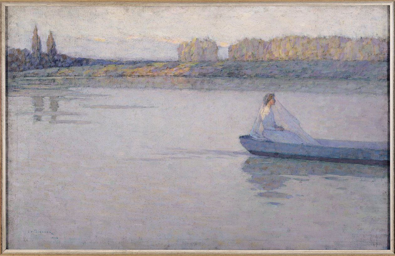 Ved floden, morgen, 1896 af Henri Eugene Augustin Le Sidaner
