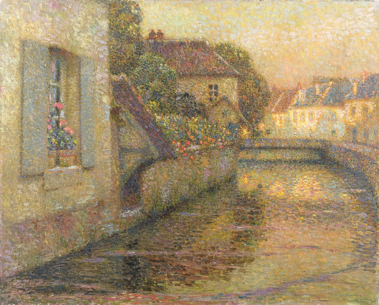 Broen ved Gisors af Henri Eugene Augustin Le Sidaner