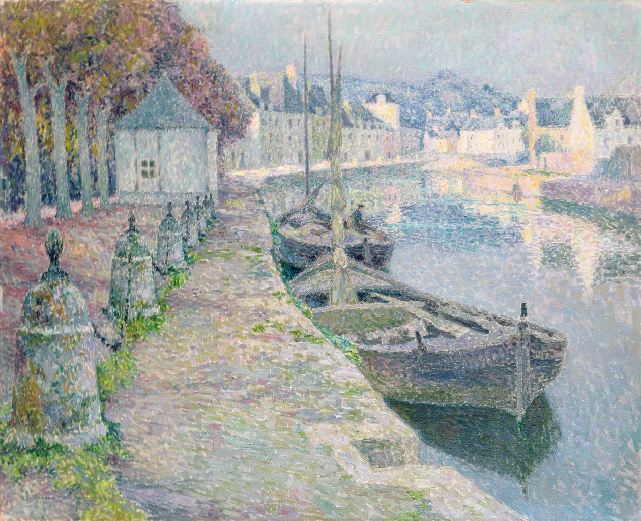 Grusbådene af Henri Eugene Augustin Le Sidaner