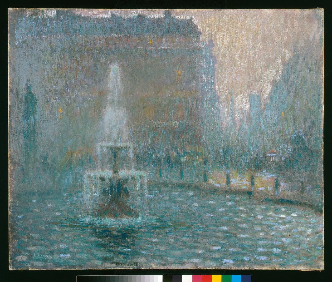 Trafalgar Square, ca. 1908 (pastel) af Henri Eugene Augustin Le Sidaner
