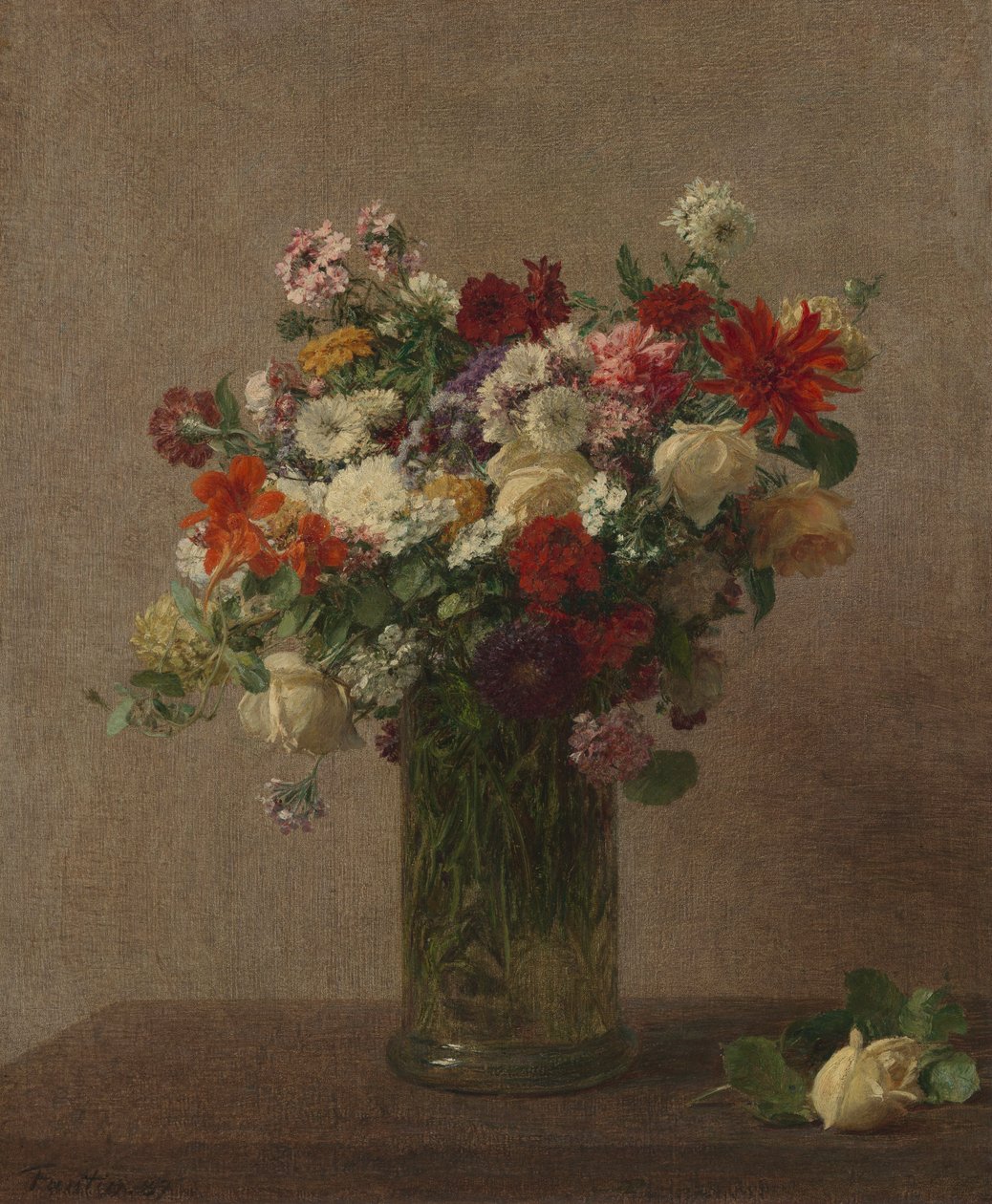 Blomster fra Normandiet af Ignace Henri Jean Fantin Latour