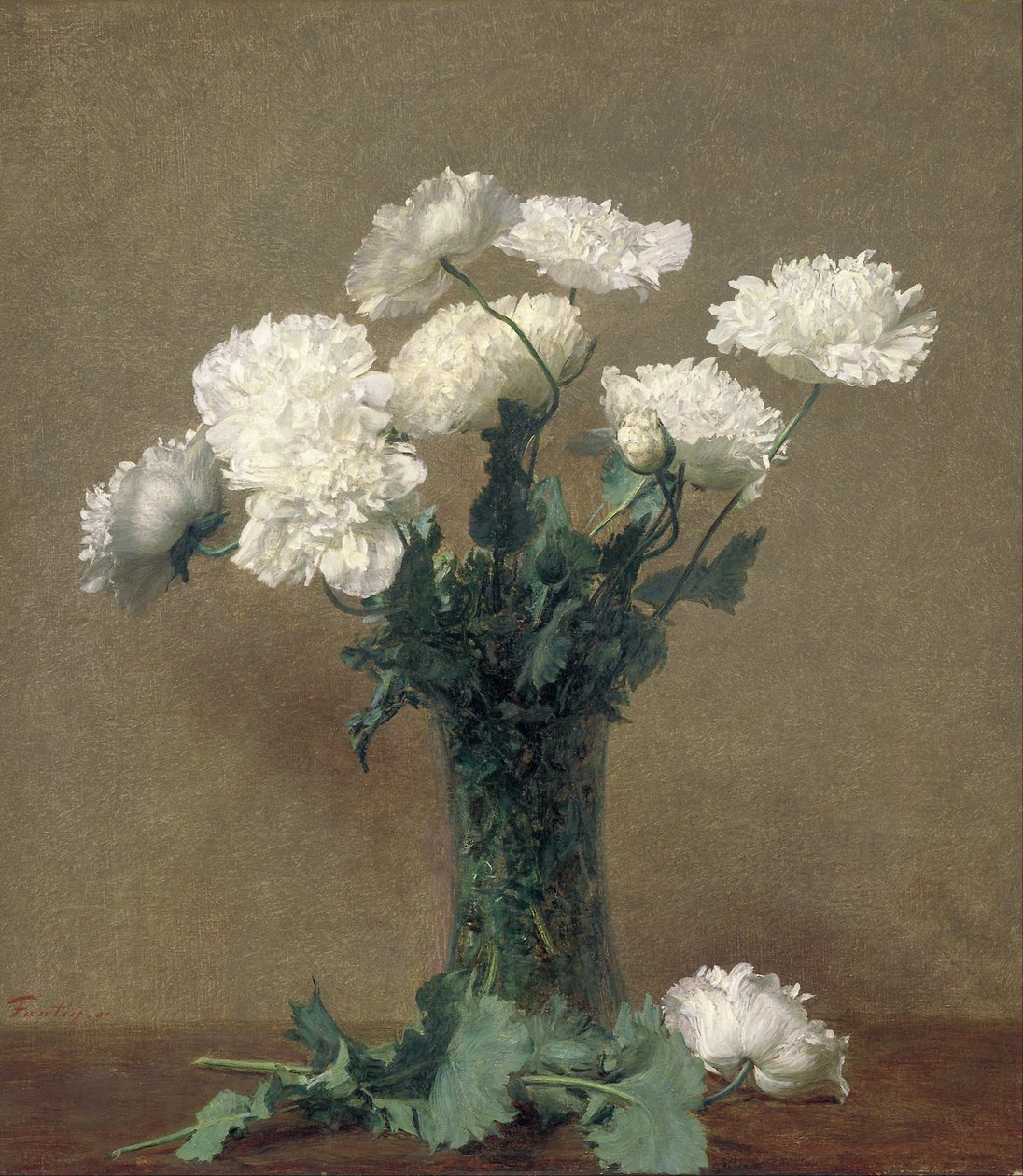 Valmuer af Ignace Henri Jean Fantin Latour