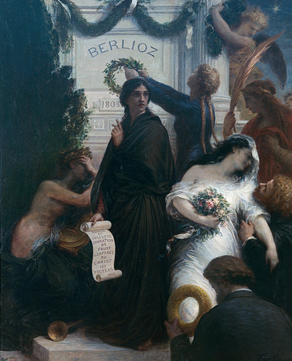 Fødselsdagen (til Berlioz) af Ignace Henri Jean Fantin Latour