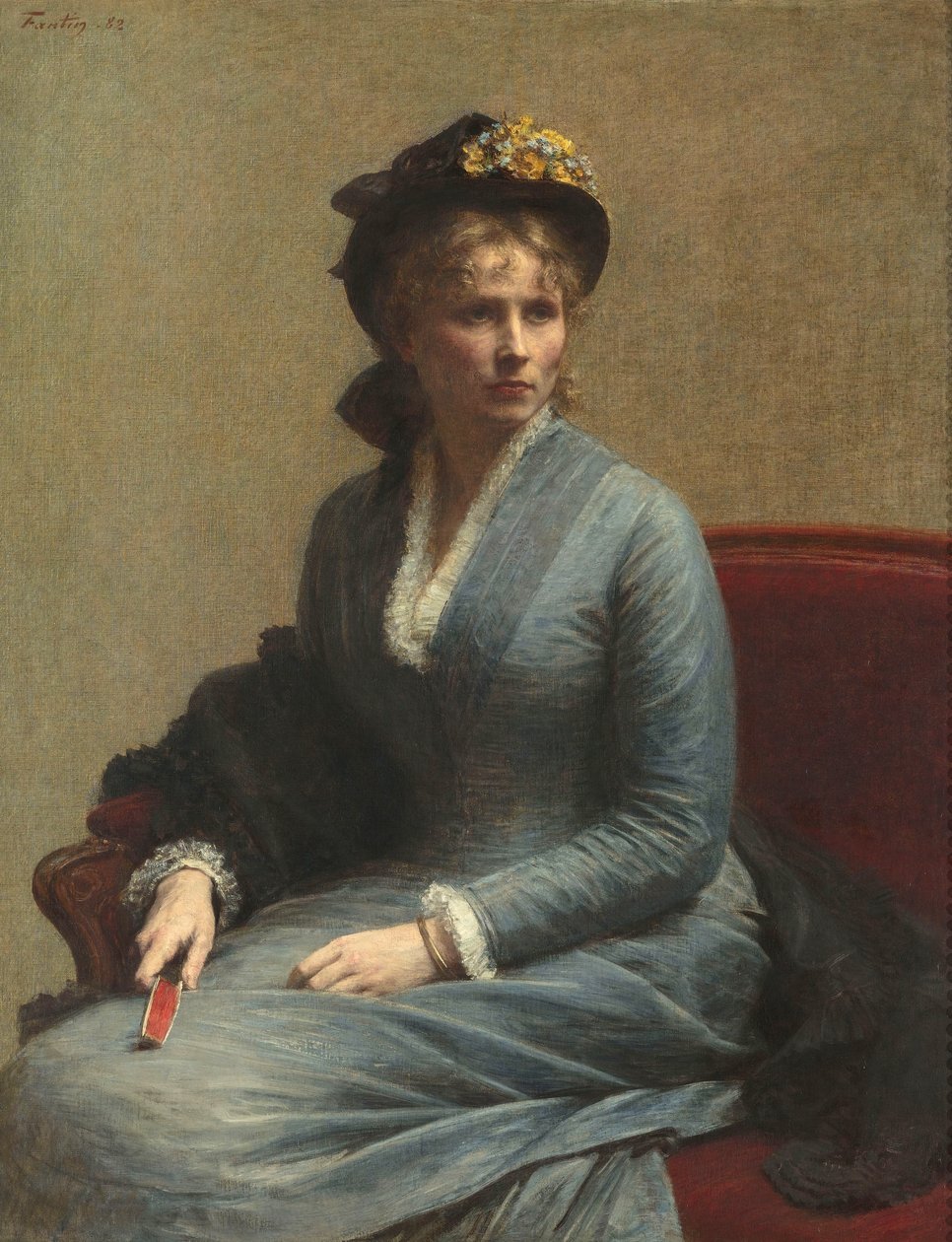 Retrato de Mlle C. D. [Charlotte Dubourg] af Ignace Henri Jean Fantin Latour